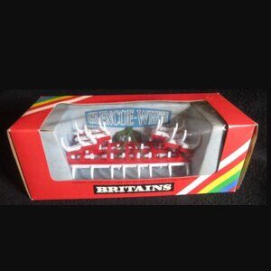 Vintage BRITAINS GLENCOE WHITE Farm Equipment Toy Field Cultivator 3-point WFE